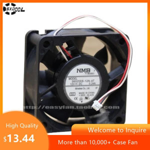 60mm Fan for NMB 06025SS-12N-AT 60mm 12V Cooling Fan 3-Pin 0.24A 4700RPM High Airflow 6025 Fan for PC Server