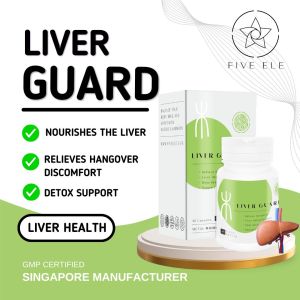 FIVE ELE LIVER GUARD -Relieve Hangover + Liver Detoxification + Help Destress-30Capsules