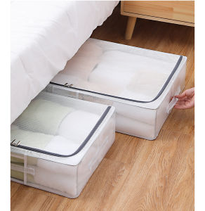 Folding clothing storage box Storage box under the bed Thick and waterproof folding storage box