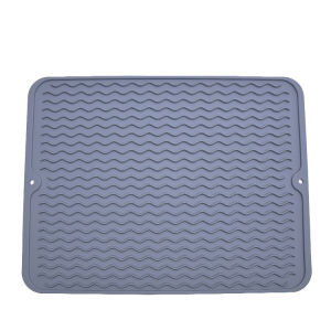 Silicone Dish Drying Mat Table Placemat Kitchen Heat Resistant Draining Tableware Cushion Pad Non-slip Silicone Mat