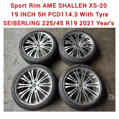 Sport Rim ENKEI AME SHALLEN XS-20 19 INCH 5H PCD114.3 8.5JJ Offset +45 ( Made In Japan )