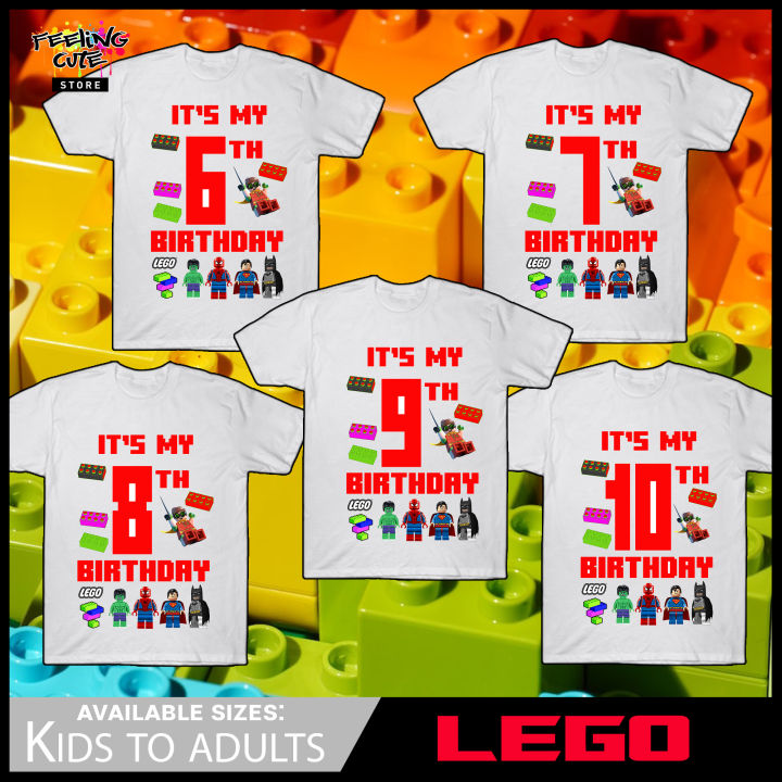 Lego birthday boy sales shirt