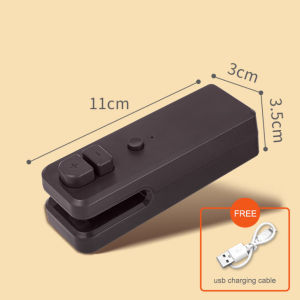 2024 newly upgraded USB charging bag sealer portable magnetic suction food snack plastic bag sealer fast seal open bag