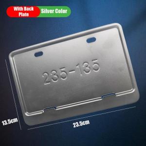 Philippine-Specific Motorcycle License Plate Frame–Thickened Aluminum Alloy Plate Holder&Number Plate Protection Frame