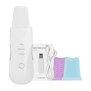 Salorie Ultrasound Skin Scrubber Blackhead Remover Pore Cleaner Comedone Extractor for Facial Deep Cleansing Face lifting Skin Care Tool