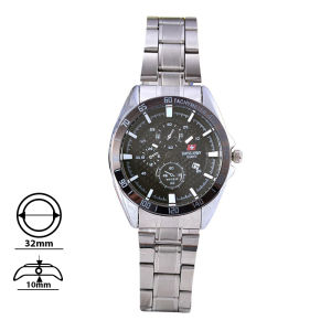 Swiss Army - Jam Tangan Wanita 5538L-Tgl-Body Silver/White Dial-Stainless Stell Band - 4UStore