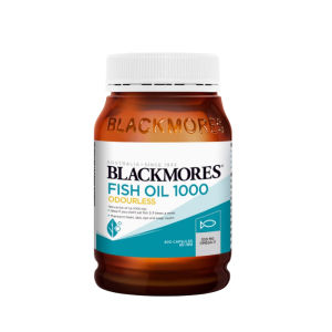 Blackmores Odourless Fish Oil 1000 400 Kapsul Mengandungi Omega-3 EPA & DHA Minyak Ikan Tanpa Bau Sokong Kesihatan Otak Jantung Mata Sendi & Kulit Stok Ada Penghantaran Percuma (EXP: 2028)