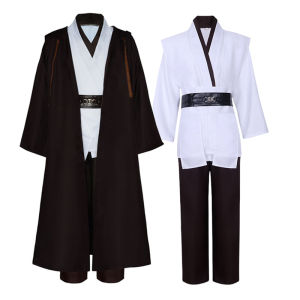 Realistic Jedi Costume Obi-Wan Kenobi Adult Cosplay Jedi Warrior Cosplay Hooded Cloak Clothing Suit Halloween Party Costumes2026