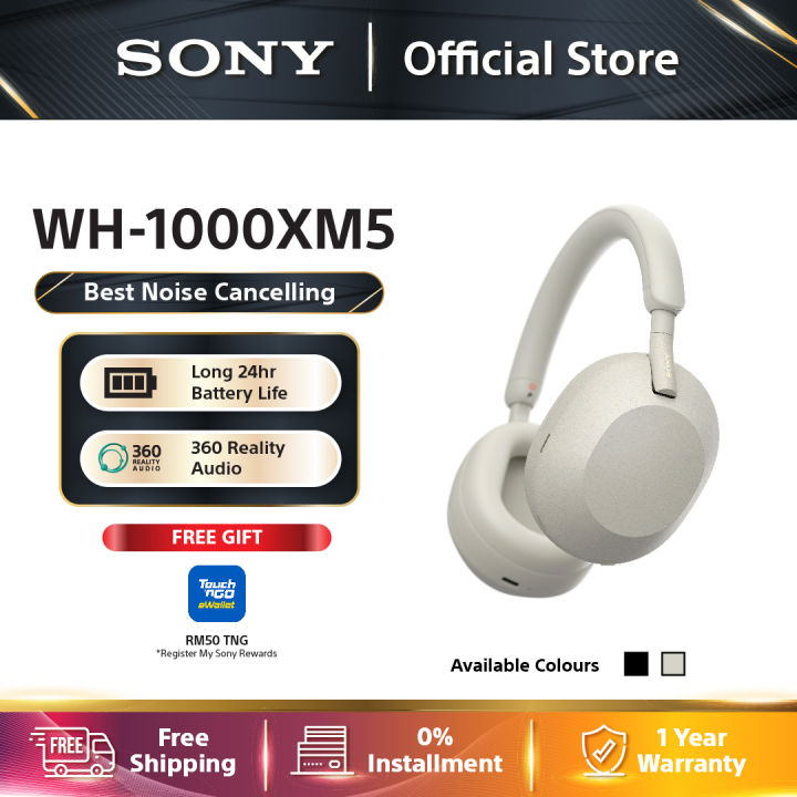 Sony WH1000XM5 Wireless Bluetooth Headphones Active Noise Cancelling