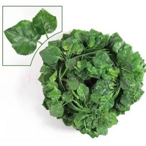 12pcs Artificial Ivy Vine Hanging Plants 2.1M Fake Green Leaf Rattan Room Wall Decor Garden Wedding Party Backdrop Faux Foliage Garland Daun Hiasan Plastic Bunga Scindapsus Pipe Winding Festival Supply