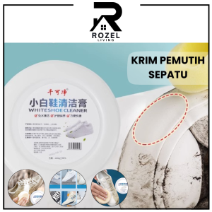 ROZEL Krim Pemutih Sepatu Spons Serbaguna White Shoe Cleaning Cream Cocok Untuk Pembersih Sepatu Kotor Kapasitas Tinggi