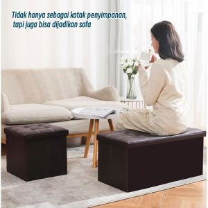 NELSA STORAGE BOX UK. M KOTAK 30L KURSI PENYIMPANAN BISA LIPAT HEMAT TEMPAT BANGKU SERBAGUNA