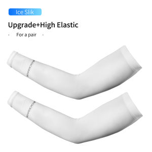 1 pair Rockbros Bike Arm Sleeve outdoor Sports Cycling Arm Sleeves for Bike Ice Silk Sleeves UV Protection for Biking