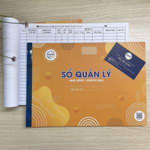 Sổ quản lý nhà nghỉ / khách sạn A4 giấy dày - 50 tờ/quyển