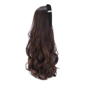 SWEET TIM แบบเกาหลี วิกผมแบบคาดศีรษะสังเคราะห์ แฮร์พีซ ที่คาดผม ยาว ผมลอนหยิก แฟชั่น ซินเธติก วิกผมแบบครึ่งหัว สำหรับผู้หญิง