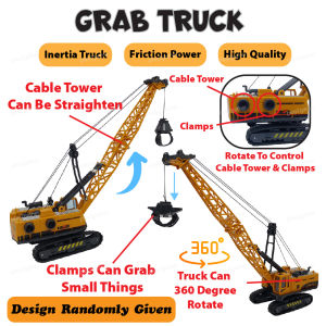 Inertia Construction Truck Car Vehicle Toys Indoor Toys For Boys Gift Present Toys High Quality 惯性卡车模型玩具 *READY STOCK*