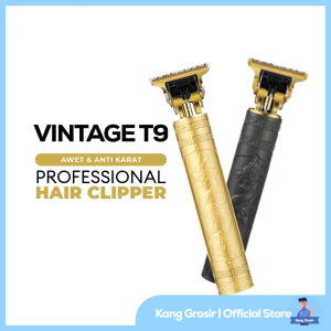T9 Professional Electric Hair Clipper Anti-Rust Stainless Steel dengan USB Charger - Alat Rambut