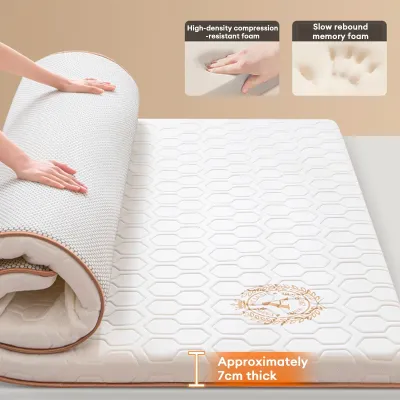 MISO Memory Foam Tilam Single/ Queen/King Tatami Flodable Mattress Thick Mattress Topper 7CM Multi Size Optional Latex Composite Sponge Mattress