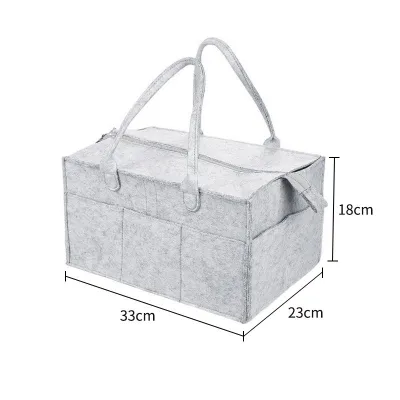 Woven Cotton Baby Diaper Caddy Organizer Bag Portable Holder Bag MaternityNursery Essentials Storage Bins