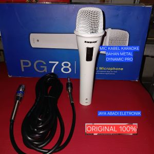 H53 MIC KARAOKE VOKAL KABEL PUTIH METAL bahan body mic metal PROFESIONAL DYNAMIC MICROPHONE GRADE A SWITCH MOVING COIL UNI DIRECTIONAL ON OFF DYNAMIC CARDOID KABEL 4 METER DYNAMIC DYNAMIC DINAMIX DINAMIK PRO DJ MC AUDIO SOUND SISTEM SYSTEM VOKAL VOCAL SUL