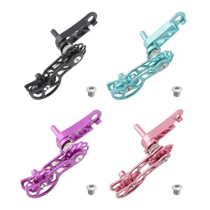 Light Weight Aluminum Alloys Chain Tensioner Cycling Double Spring Chain Guide Single Speed Mountain Bike Chain Tensioner