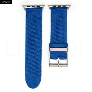 SDSXURVOI Sporty En Mer Strap for Watch Ultra 2 Band Blue Hydra Night Ocean Waves Pattern Polyamide Custom Buckle for iWatch