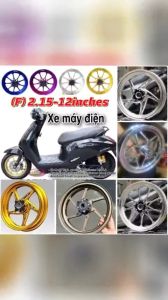 Vành mâm cnc 12inches xe máy điện yadea  Vinfast evo vento feliz kazla [ vành bánh lẻ trước ] BSTracing tproracing_moto