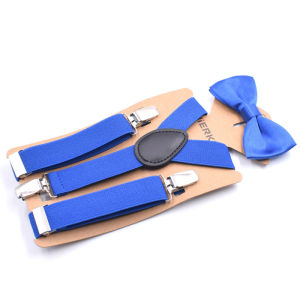LZD  Direct Sales 2.5CM Boys and Girls Elastic Stretch Suspenders   Adjustable Three Clips Child Suspender Clip Suit