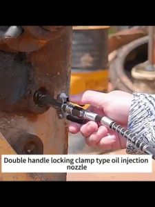 Heavy-Duty Quick Release Grease Coupler Two Press Easy to Push Accessories Car Grease Nozzle