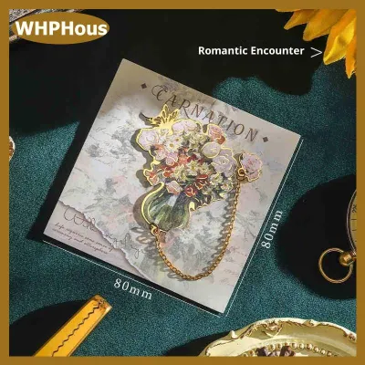WHPHous Vintage bướm fan Kim Loại Bookmark Hollow hoa sơn Bookmark sinh viên đọc cuốn sách clip cho những người yêu thích cuốn sách độc giả Quà Tặng