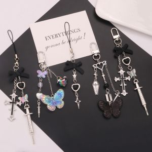 SH Y2K Key Chain Y2K Phone Pendant Phone Charms Sweet Girl Phone Lanyard Phone Accessories Handmade Phone Chain Car Key Chains