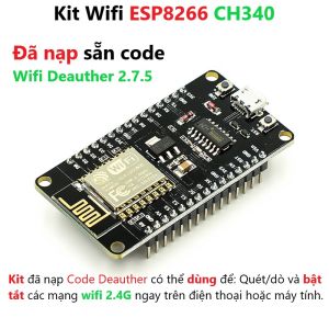 Đã nạp cod Kít RF thu phát wifi ESP8266 NodeMCU Lua V3 CH340 Đế Kit Lua