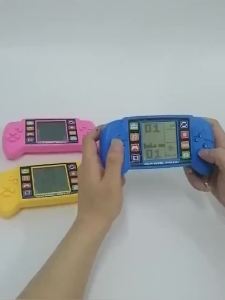 80后复古经典PSP大屏幕俄罗斯方块游戏机贪吃蛇儿童益智玩具掌机Konsol permainan Tetris skrin besar PSP klasik pasca-80-an mainan pendidikan kanak-kanak Ular pegang tangan
