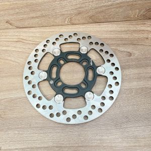 Đĩa rembo khoen inox 304 size 220mm lắp như zin 4 lỗ thông dụng lắp được mọi xe màu đen