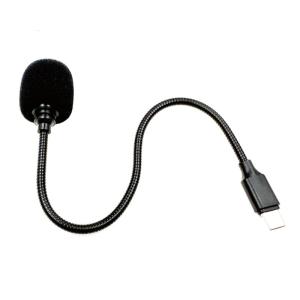 Metal Hose Microphones Adjustable Position USB C Plugs And Play For Clear Sound Recording