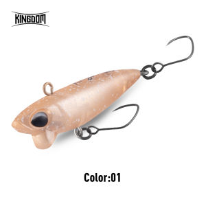 KINGDOM 1pc Micro Sinking Pencil Lure – Precision Casting · Wide Wobbling Action · High Attractiveness | Stainless Steel Strong Hook · Durable ABS Material · Multi-Color Options