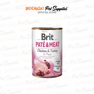 Brit Care Premium Pate & Meat Puppy Dog Can Food Chicken & Turkey Flavor 400g