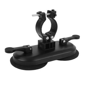 COMEINSTORE20E2 Adjustable Massage Device Holder Anti-slip Suction-type Massager Stand Practical Black Suction-cup Bracket Home Use