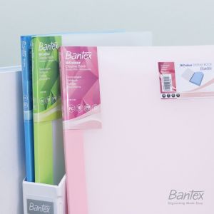 Bantex BICOLOUR Display Book Folio/F4 Clear Holder 10 Pockets - 3180