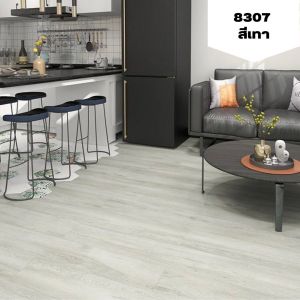 (2.64ตารางเมตร) พื้นกระเบื้อง พื้นPVC ลายไม้แบบคลื๊กล็อค หนา 3.6 มม. ยกกล่อง 12 แผ่น (ขนาด 1220x180 มม.)