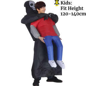 Adult Inflatable Grim Reaper Carrying Person Costume Scary Halloween Outfit for Party Cosplay Prank Performance Stage Show2026