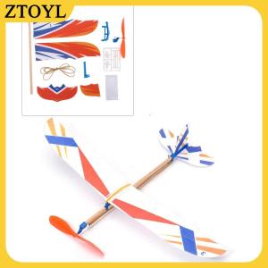 ZTOYL Ban Nhạc Cao Su Đàn Hồi Powered Máy Bay Tàu lượn Bay Máy Bay Máy Bay Tự Làm Trẻ Em Đồ Chơi