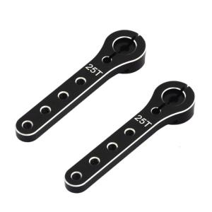 2pcs 25t kim loại cách tay động cơ servo kim loại cách tay động cơ servo phần mở rộng 6cm chiều dài kim loại servo sừng cho điều khiển từ xa máy bay trực thăng & thuyền