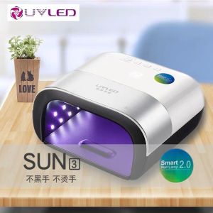 SUNUV UV Nail Lamp SUN3 UV LED Lamp Professional Nail Dryer With Double-Speed Function钰创Sun3 48W 美甲光疗烤灯智能双功率护手led灯双光源甲油