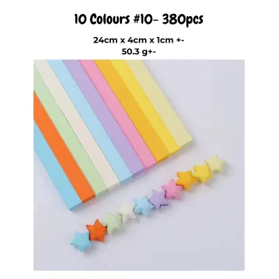 CTD 540pcs Colorful Paper Stars Origami DIY Stars Origami Paper Strips Fold Hand Crafts Colorful Cartoon Lucky Star 星星纸 星星花束