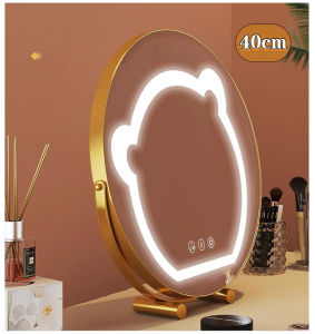 Smart makeup mirror LED mirror with light Spin the bear beauty mirror Special-shaped mirror