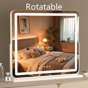 Rotatable - Smart Touch - Three-Color Adjustable Lighting - Salon-Grade LED Makeup Vanity Mirror