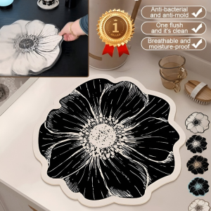 Shaped table mat Diatomite nonslip shower area mat