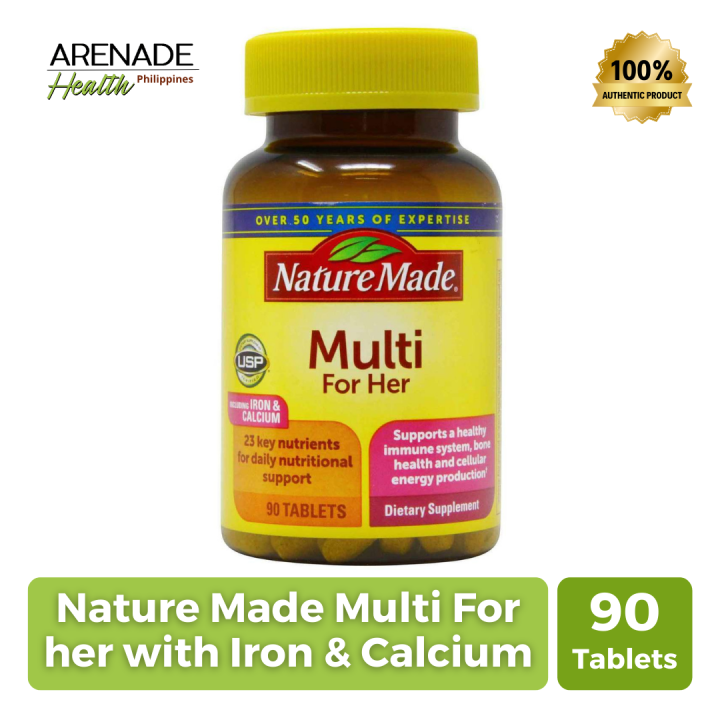 Nature Made Multi For Her Multivitamin 90 Tablets Lazada PH