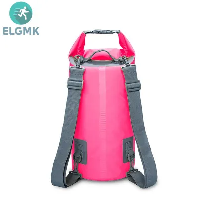 ELGMK ถุงกันน้ำถุงแห้งสำหรับว่ายน้ำถุงดำน้ำ10L 15L 20L 30L ถุงกระสอบแห้งกระเป๋าเป้สะพายหลังสำหรับพายเรือตกปลาล่องแก่ง